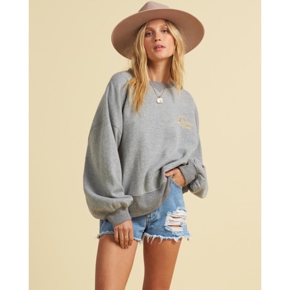 Billabong Gray Jumper Sweatshirt - Picture 2 of 7